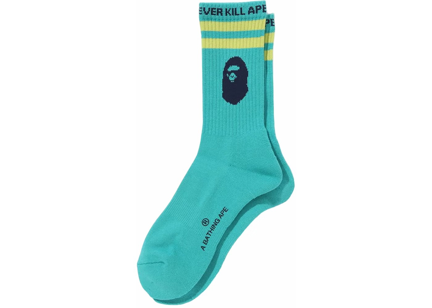 A Bathing Ape Ape Head Line Socks