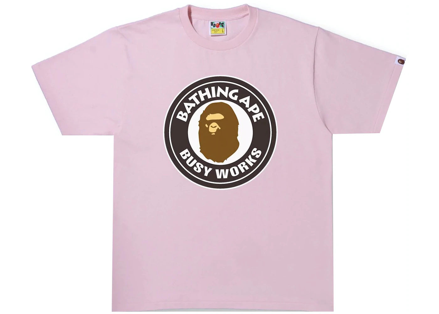 A Bathing Ape Busy Works Tee Pink