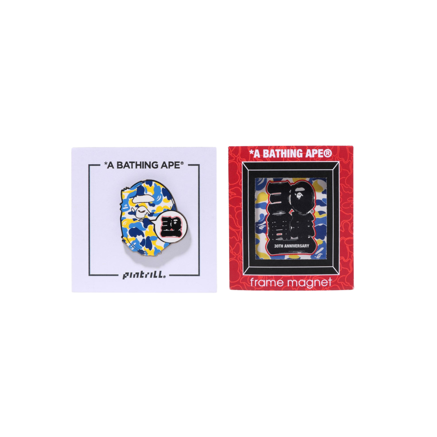A Bathing Ape Store Shanghai Bape 30th Anniversary Ape Head Tee Set