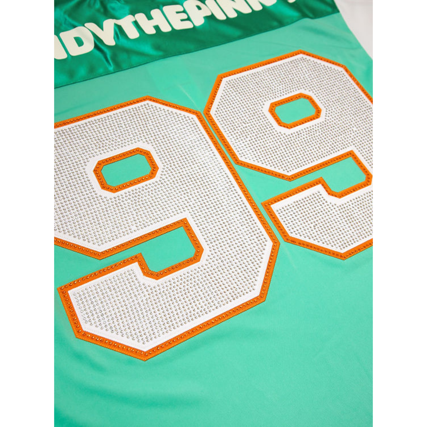 VANDYTHEPINK Teal Football Jersey