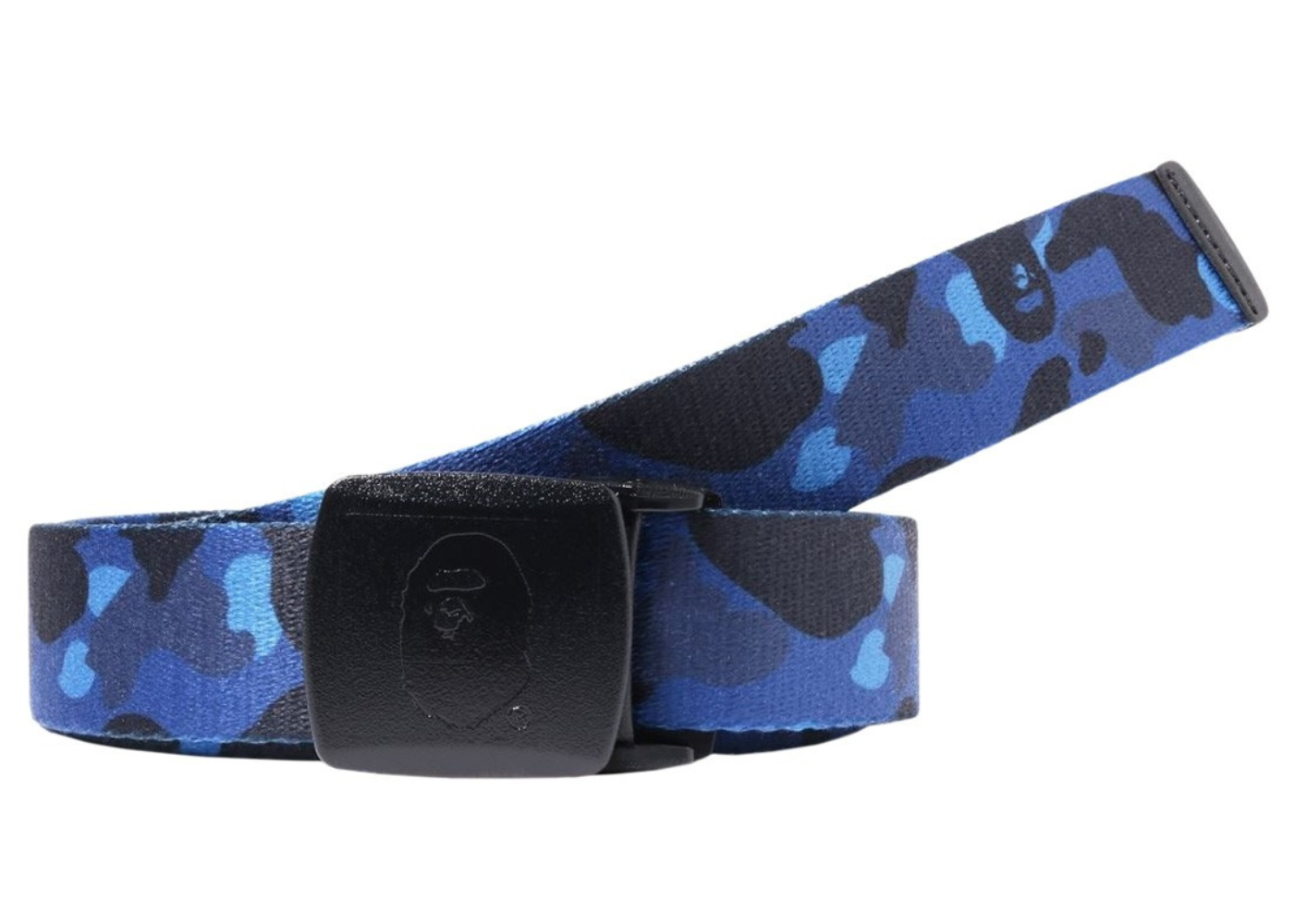 A Bathing Ape Color Camo GI Belt Blue
