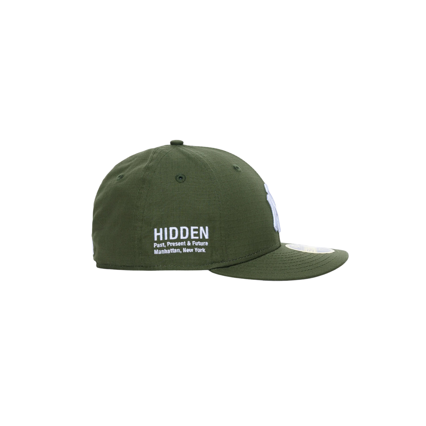 Hidden NY Yankees New Era Fitted Cap Olive