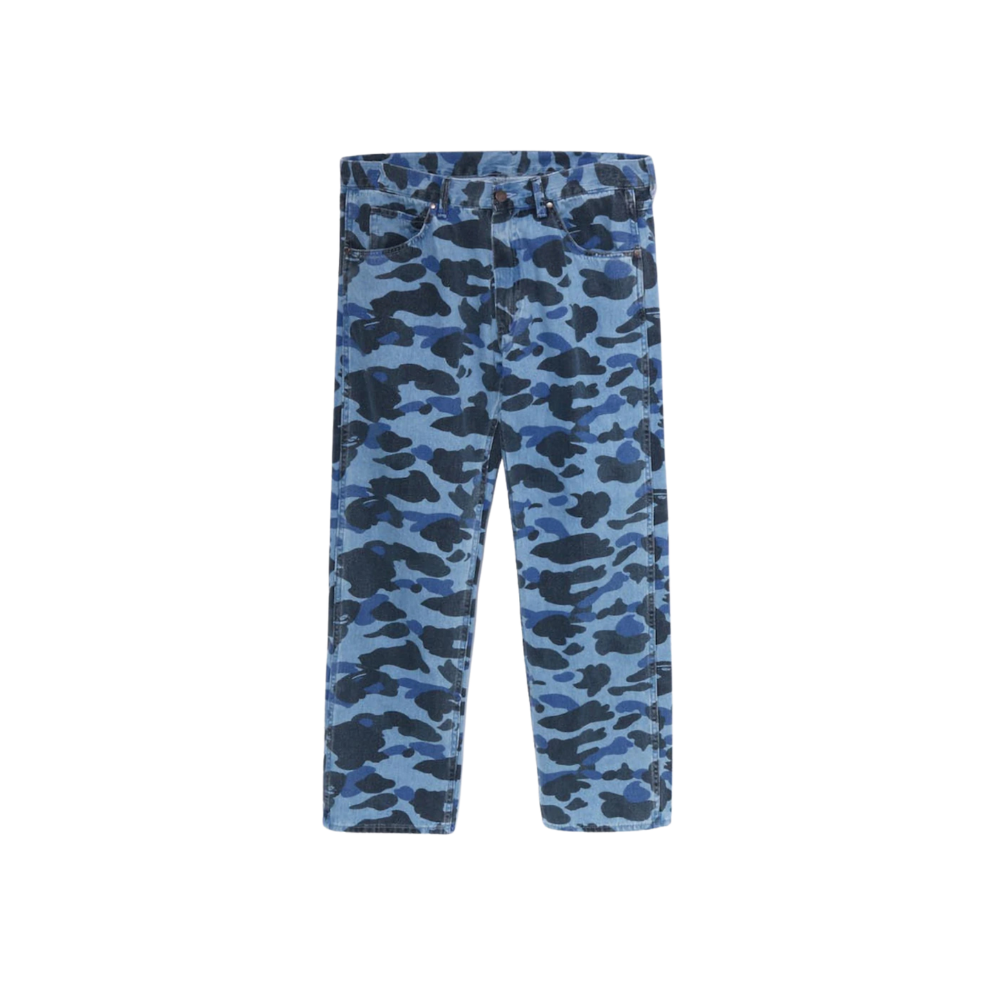 A Bathing Ape Color Camo Denim Pants "Light Indigo"