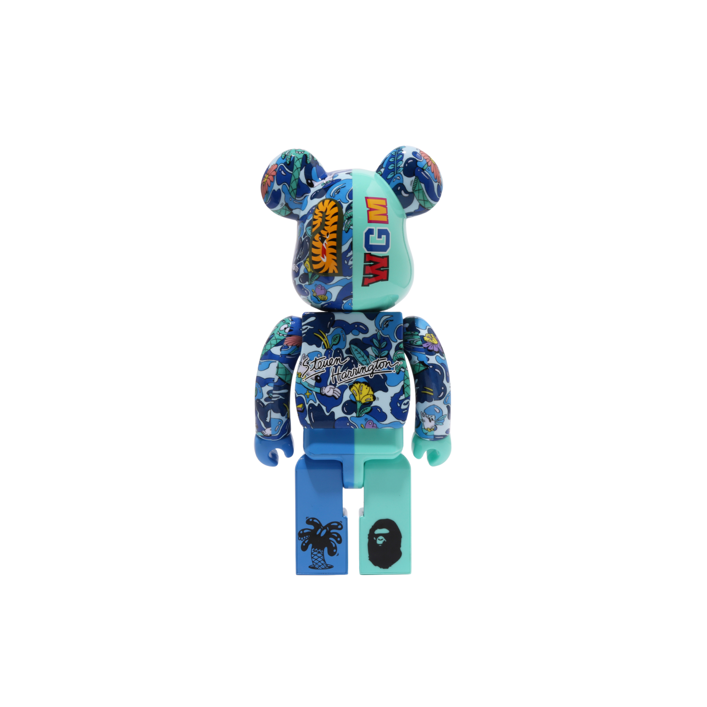 Bearbrick x Steven Harrington x BAPE Shark 100% & 400% Set