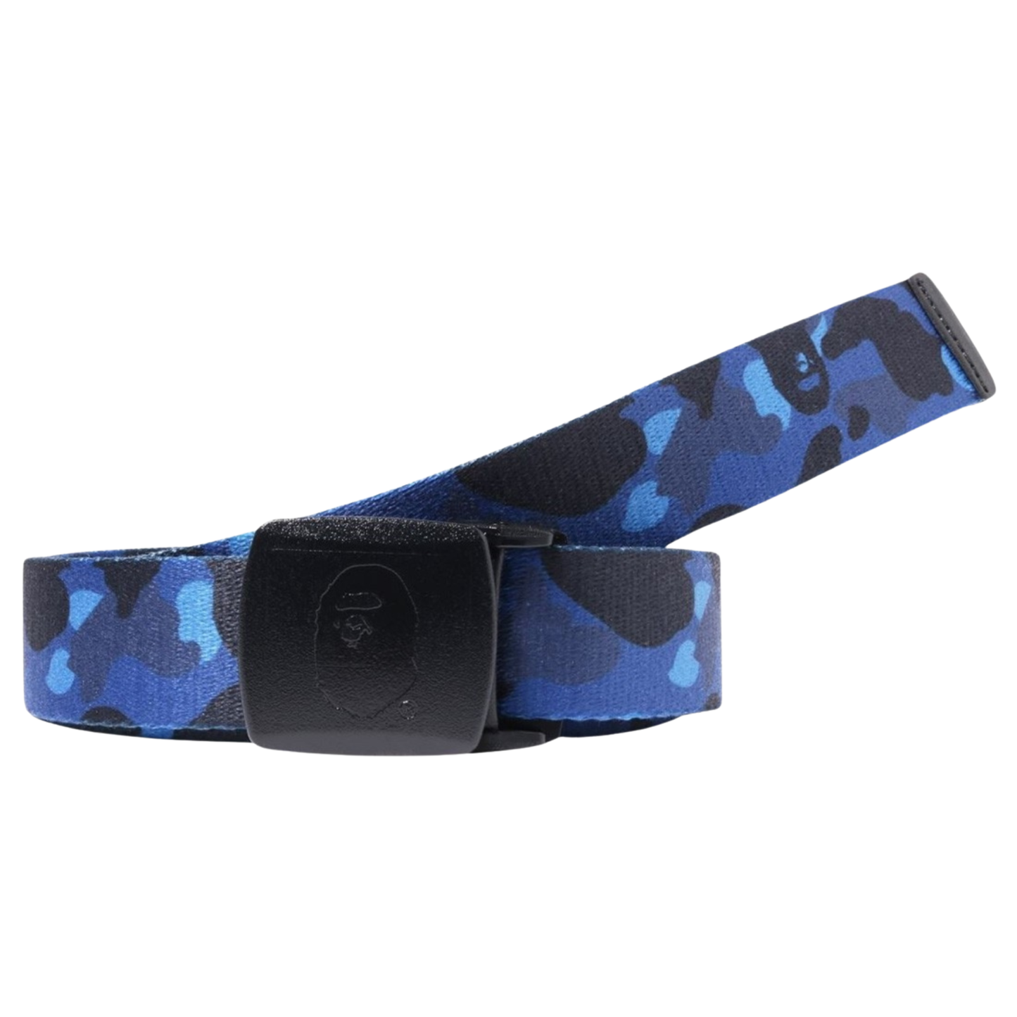 A Bathing Ape Color Camo GI Belt Blue