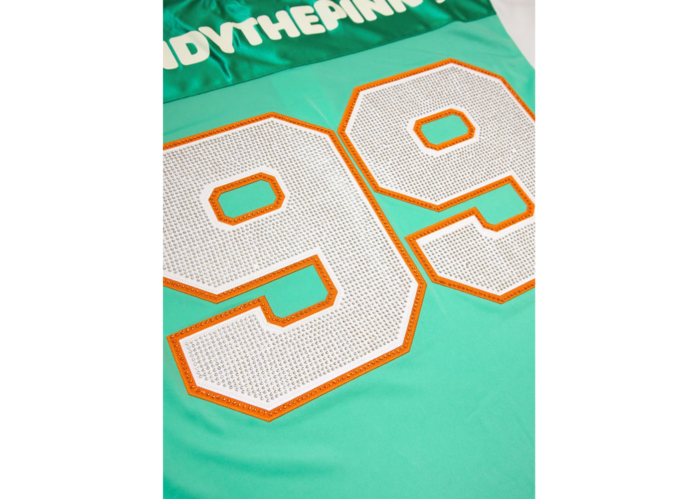 VANDYTHEPINK Teal Football Jersey