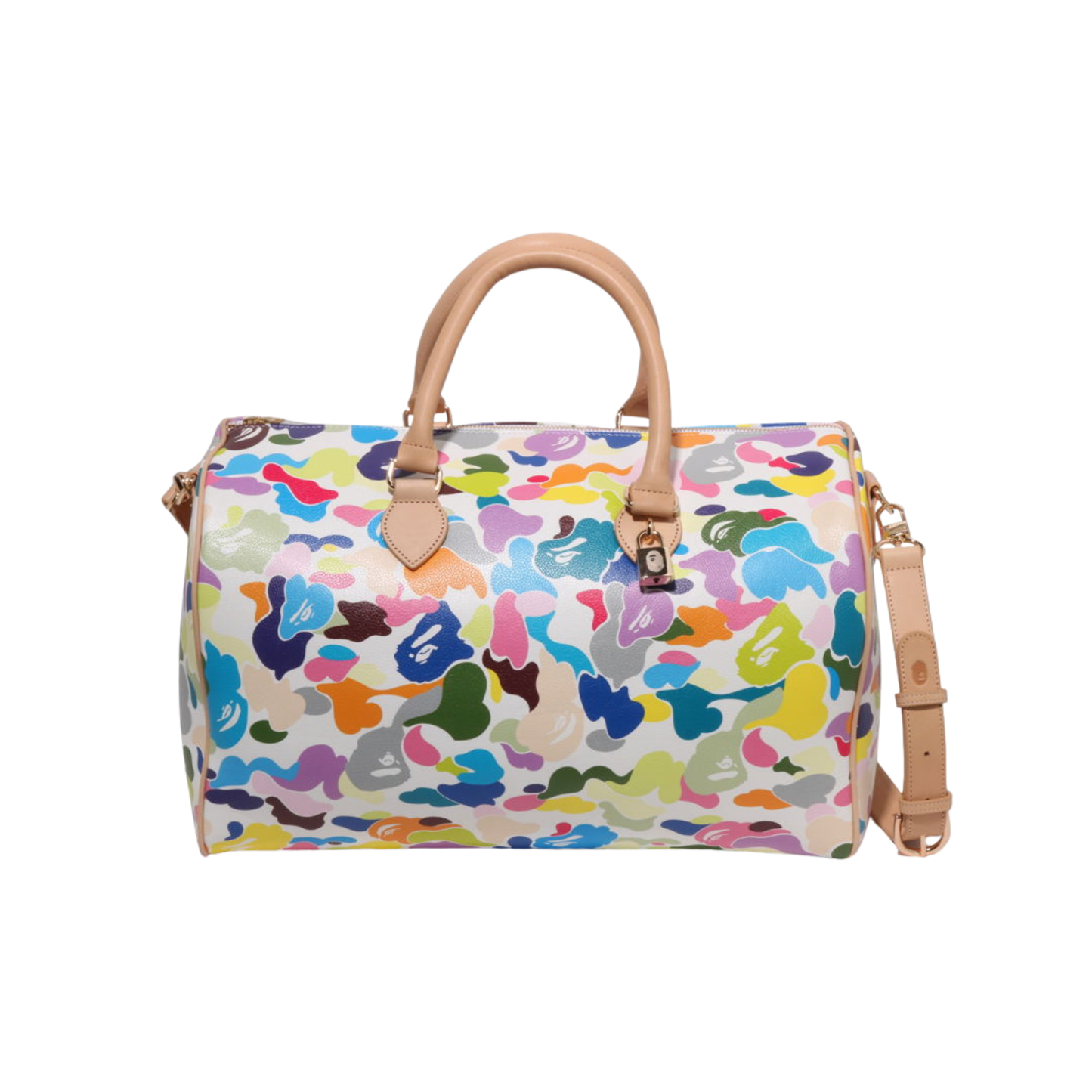 A Bathing Ape Multi Camo Boston Bag