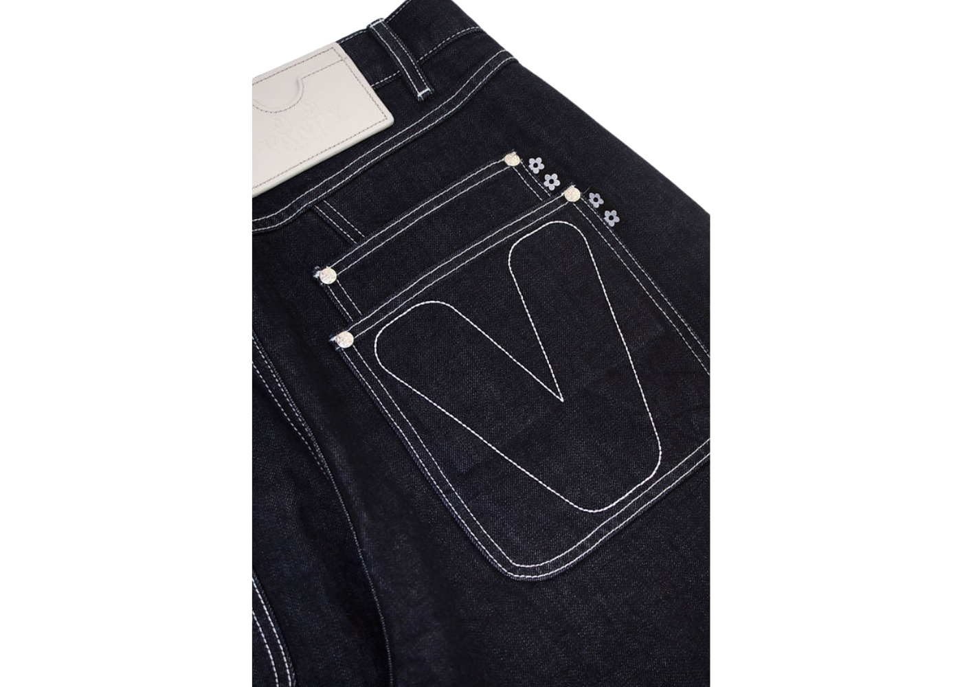 VANDYTHEPINK Contrast Raw Denim Jeans