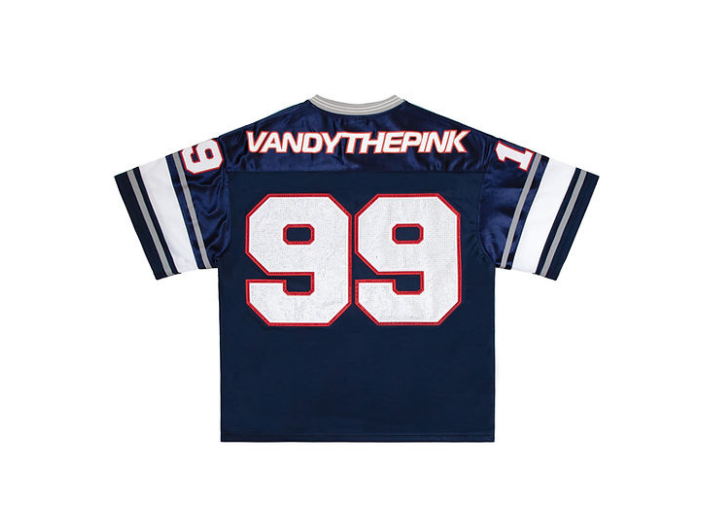 VANDYTHEPINK Navy Football Jersey
