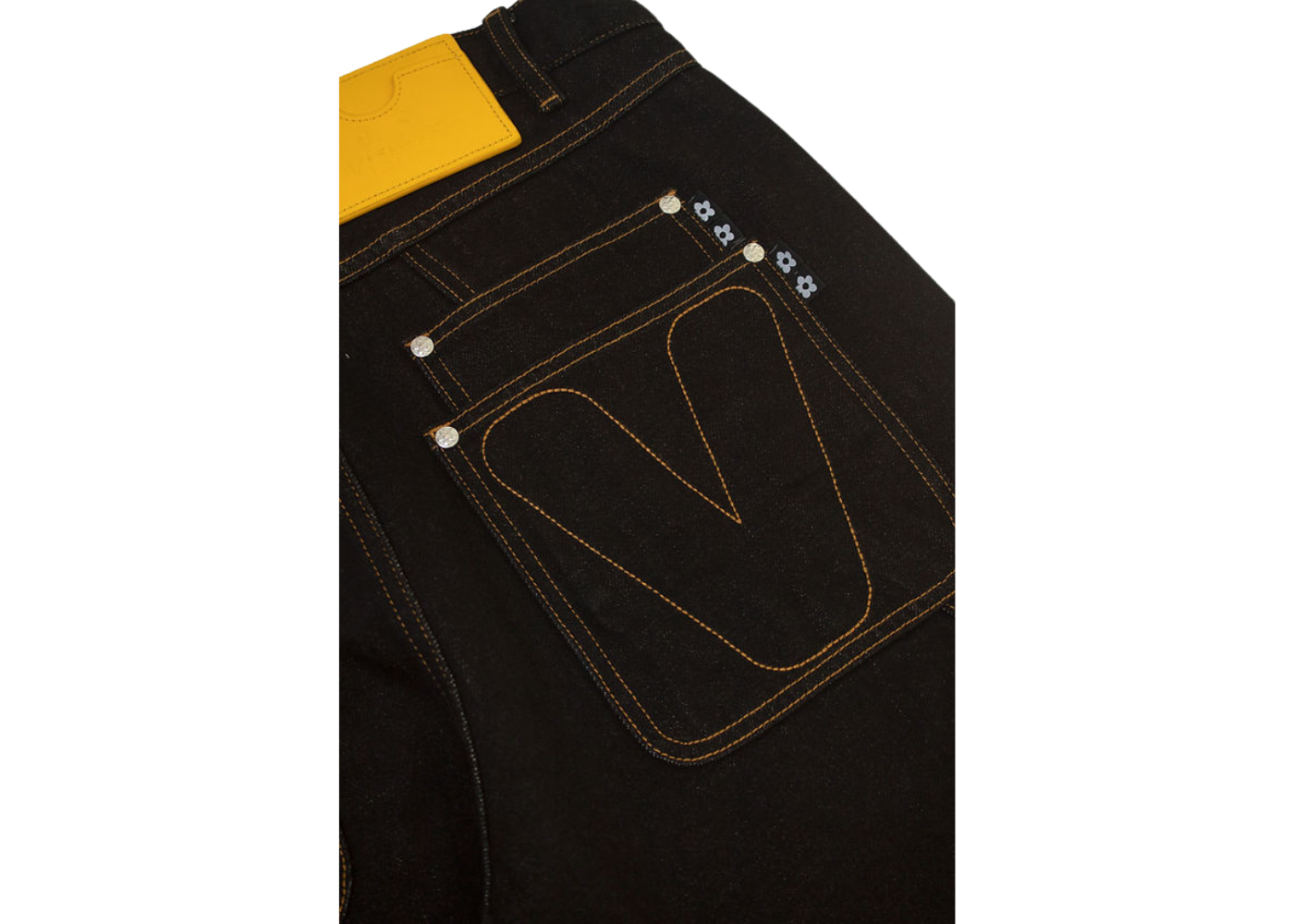 VANDYTHEPINK Raw Contrast Denim Jeans