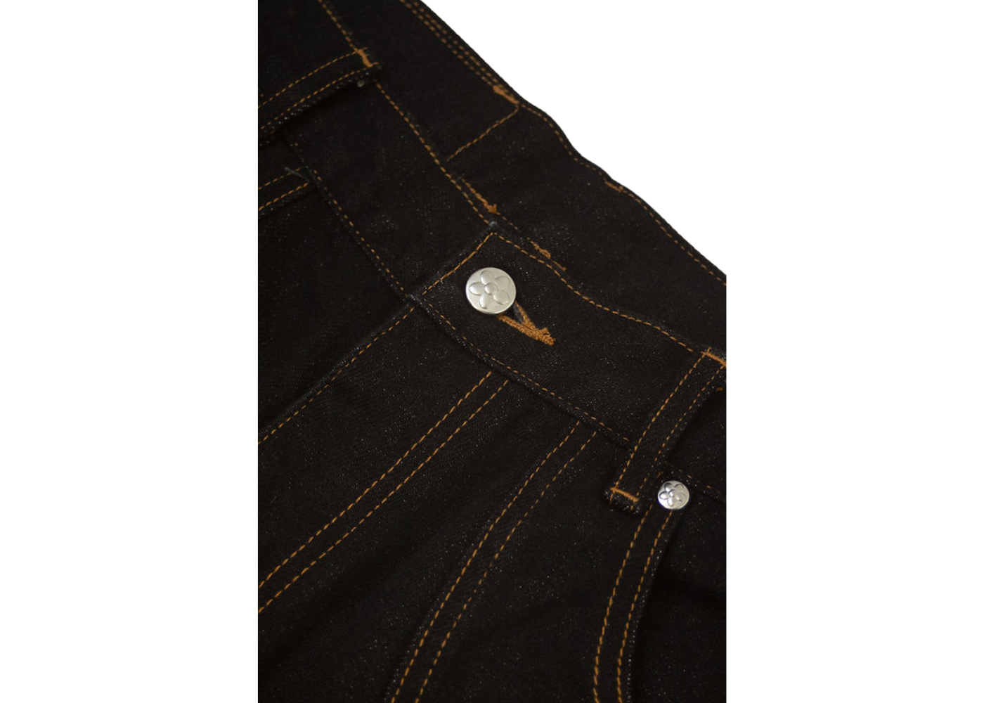 VANDYTHEPINK Raw Contrast Denim Jeans