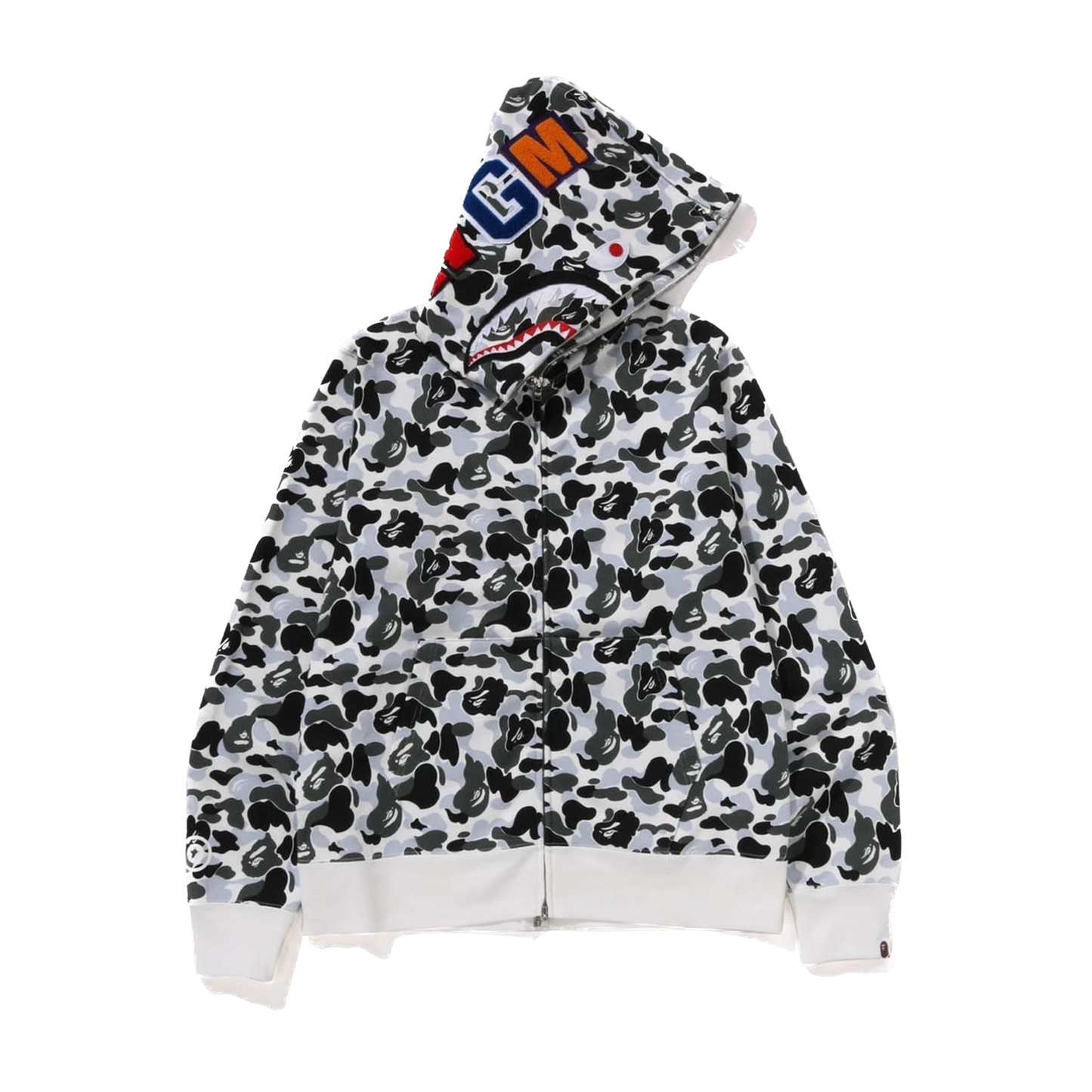 A Bathing Ape Seperate Shark Full Zip Hoodie Kyoto