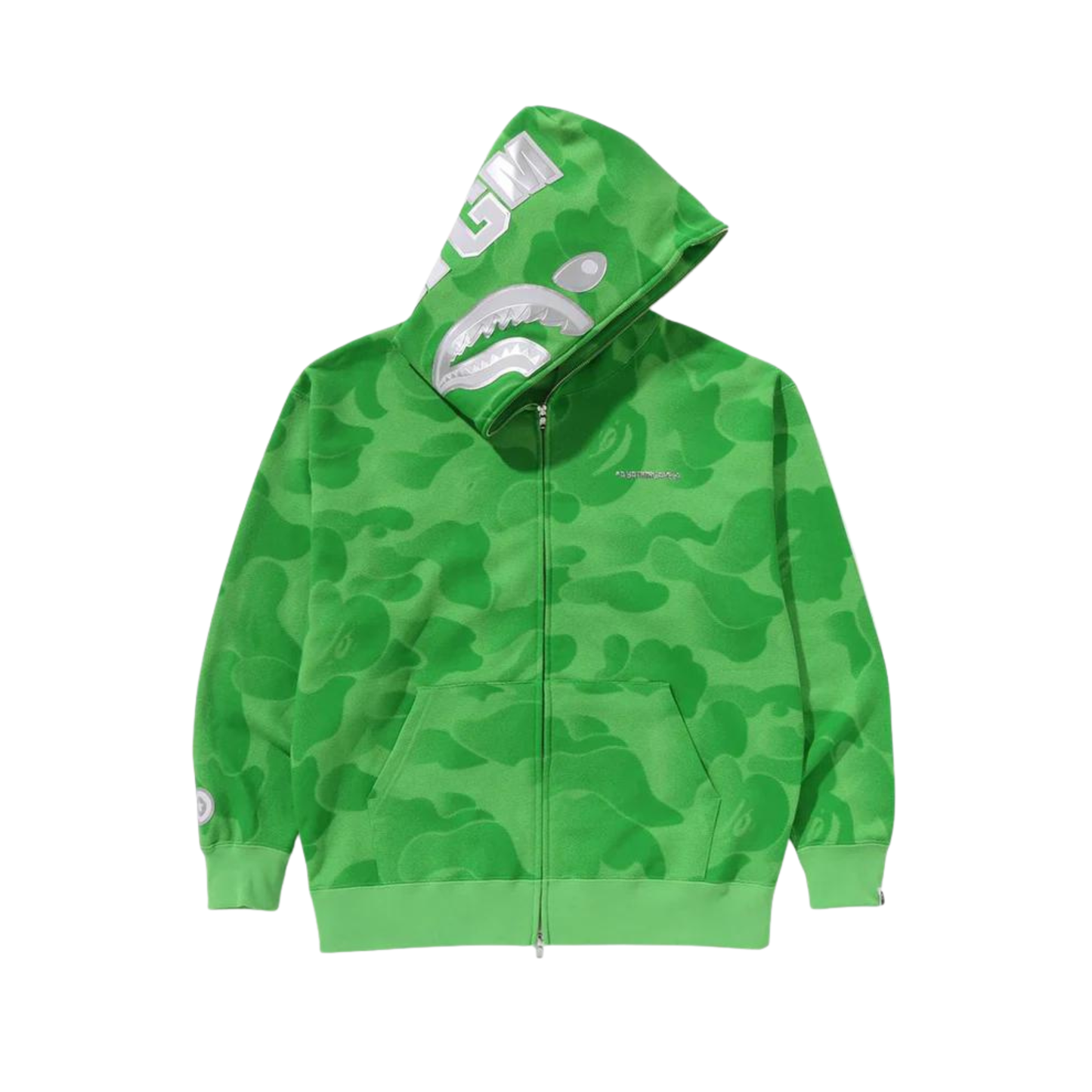 A Bathing Ape Ink Camo Shark Full Zip Hoodie