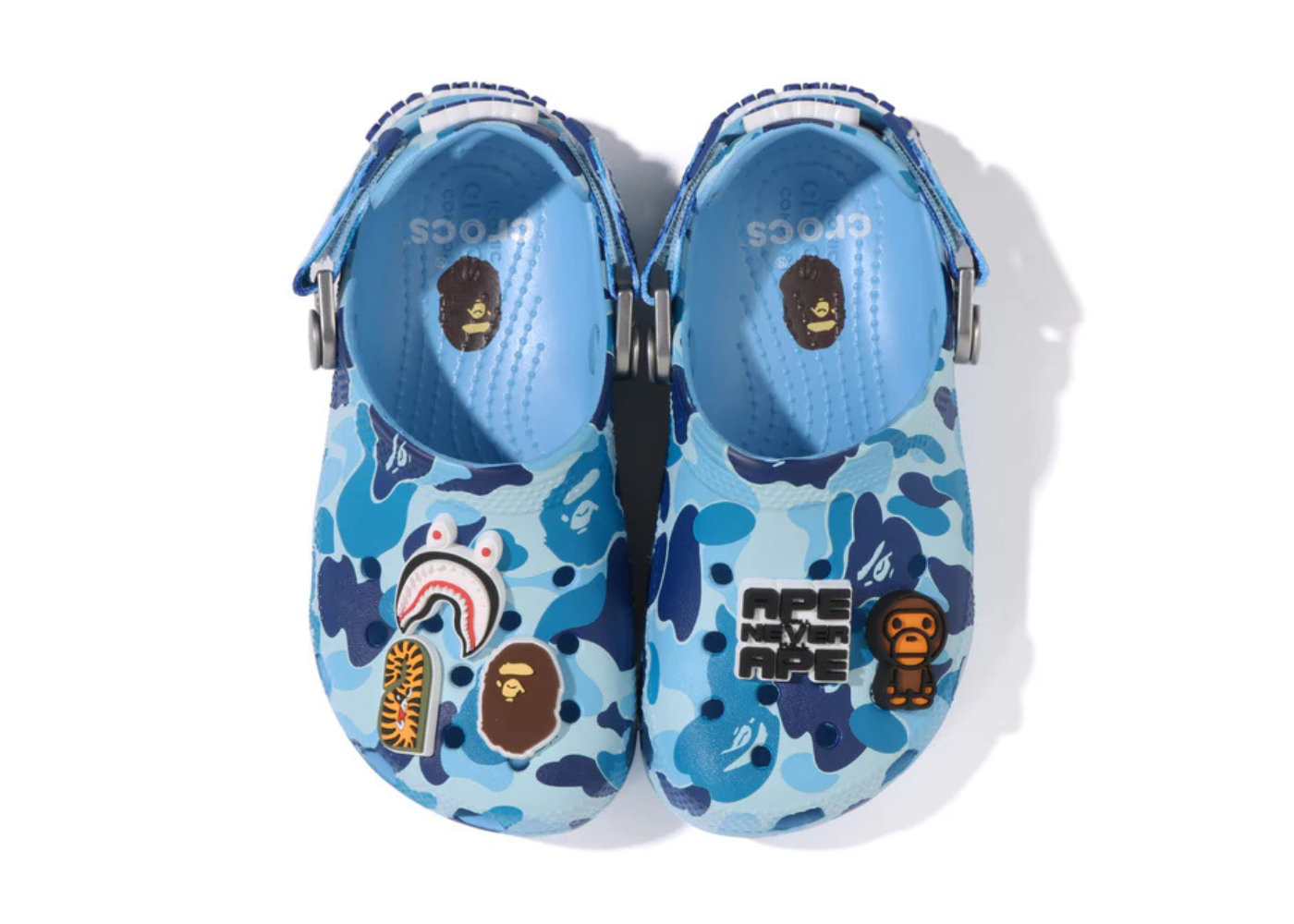 A Bathing Ape X Crocs Clog ABC Camo Blue (kids)