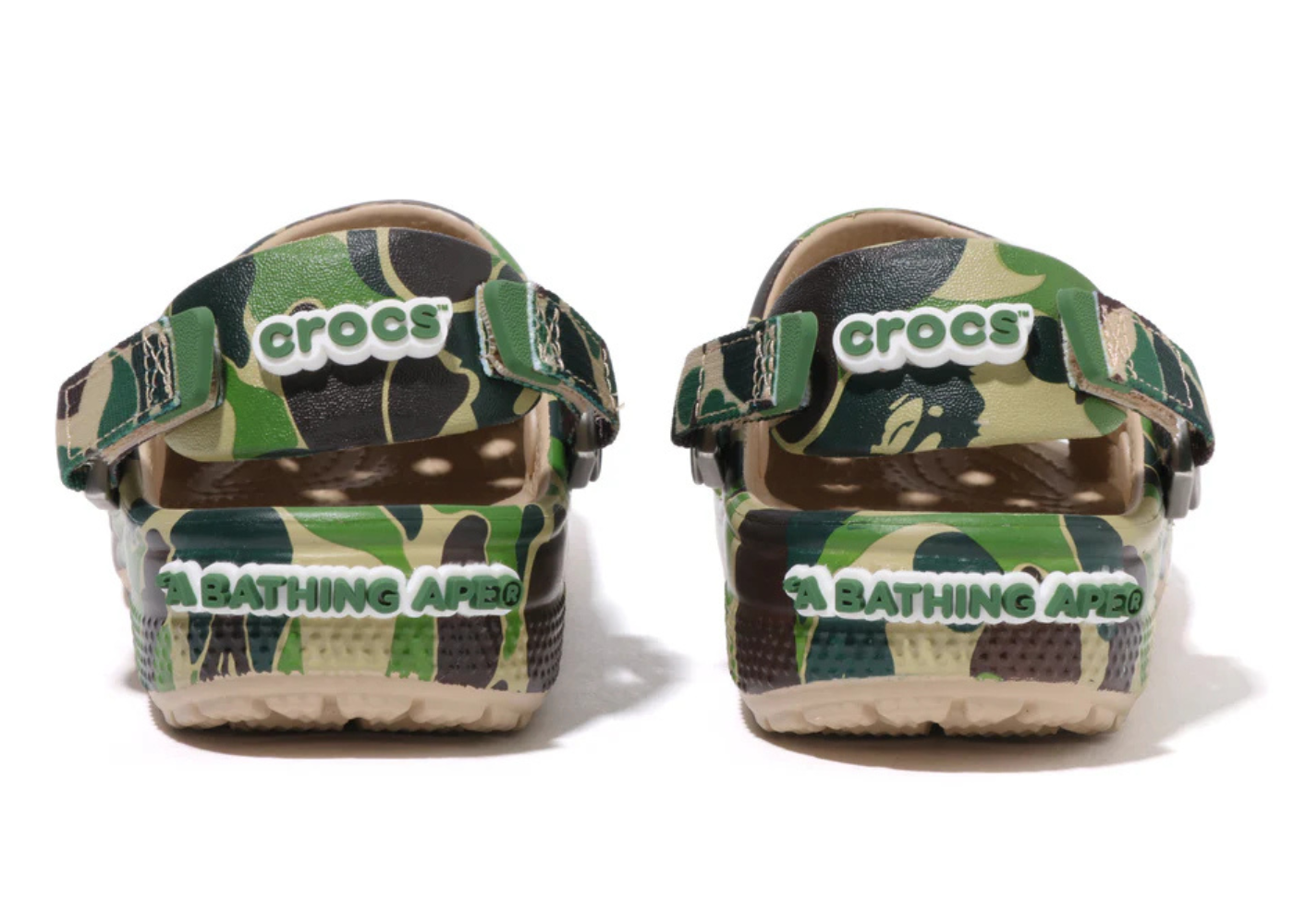 A Bathing Ape X Crocs Clog ABC Camo Green (kids)