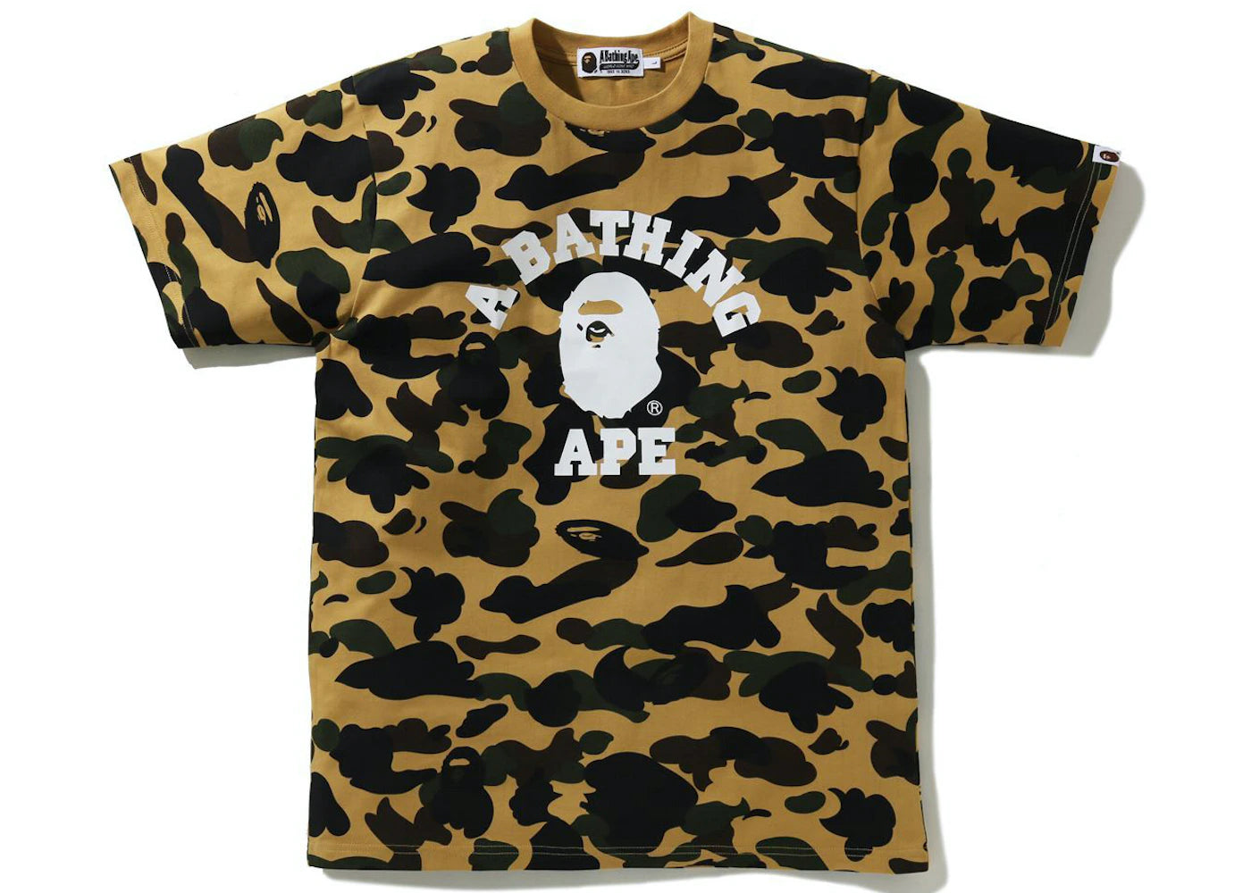 A Bathing Ape 1st Camo College Tee Yellow