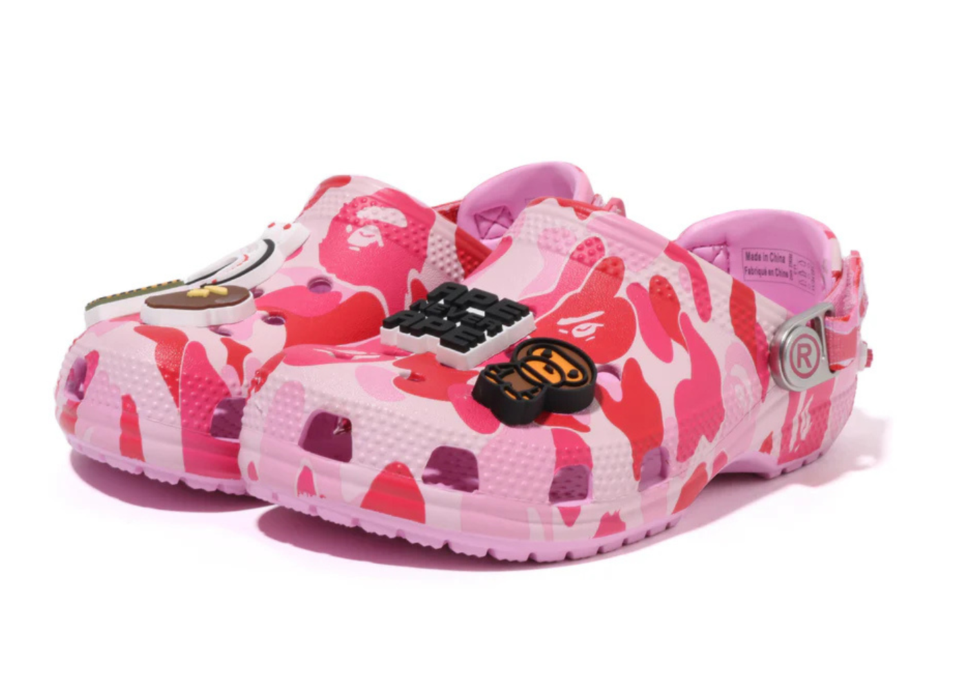A Bathing Ape X Crocs Clog ABC Camo Pink (kids)