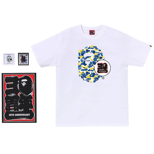 A Bathing Ape Store Shanghai Bape 30th Anniversary Ape Head Tee Set