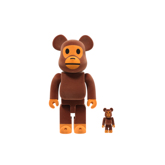Medicom Toy x Bape Baby Milo Flocky Ver. 100% & 400% Set