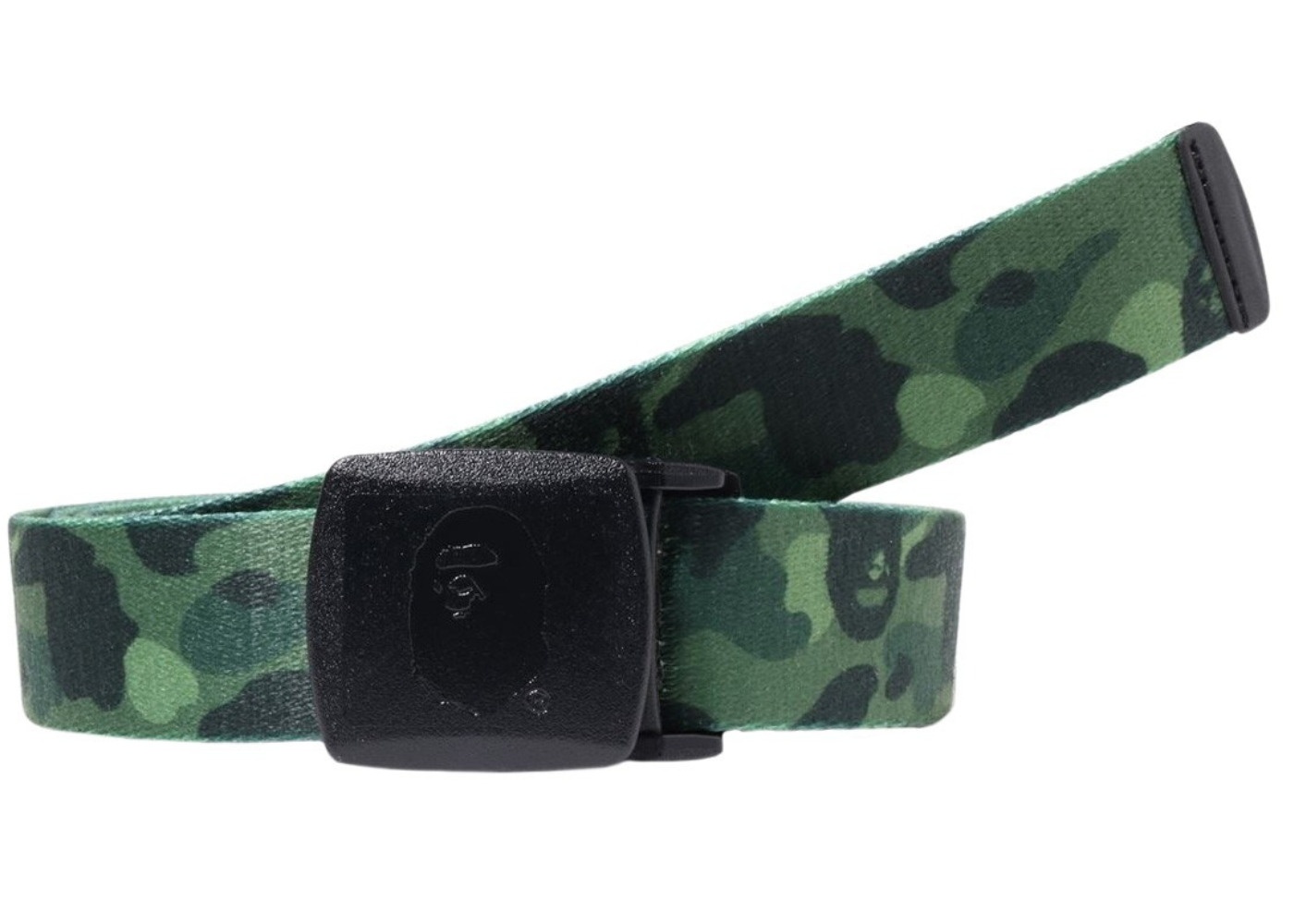 A Bathing Ape Color Camo GI Belt Green
