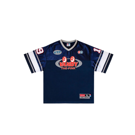 VANDYTHEPINK Navy Football Jersey
