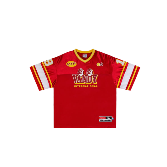 VANDYTHEPINK Red Football Jersey