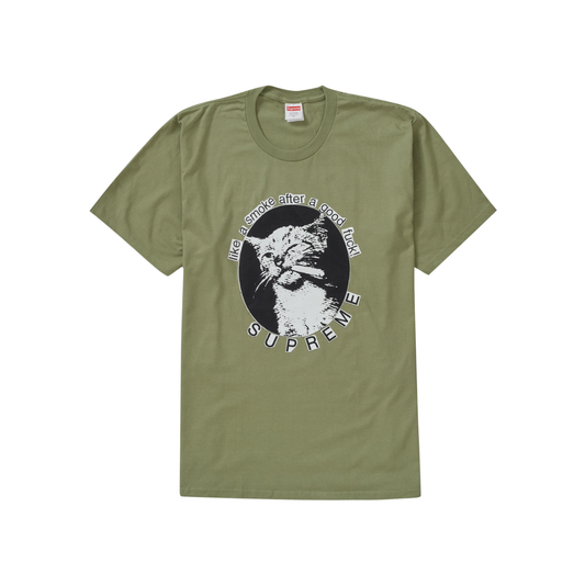 Supreme Smoke Tee  Light Olive