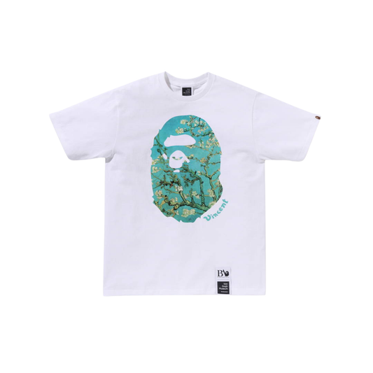 A Bathing Ape X Van Gogh Museum APE HEAD CANVAS ART TEE