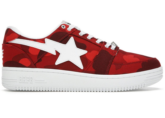 A Bathing Ape Bape Sta Low Color Camo Red