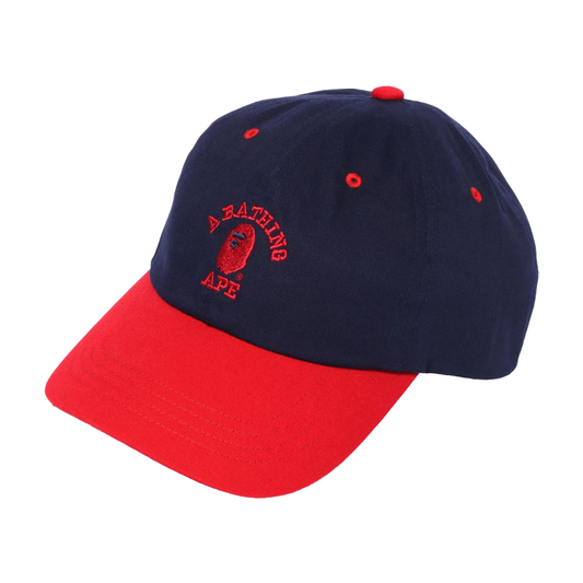 A Bathing Ape College Panel Cap Navy 2022