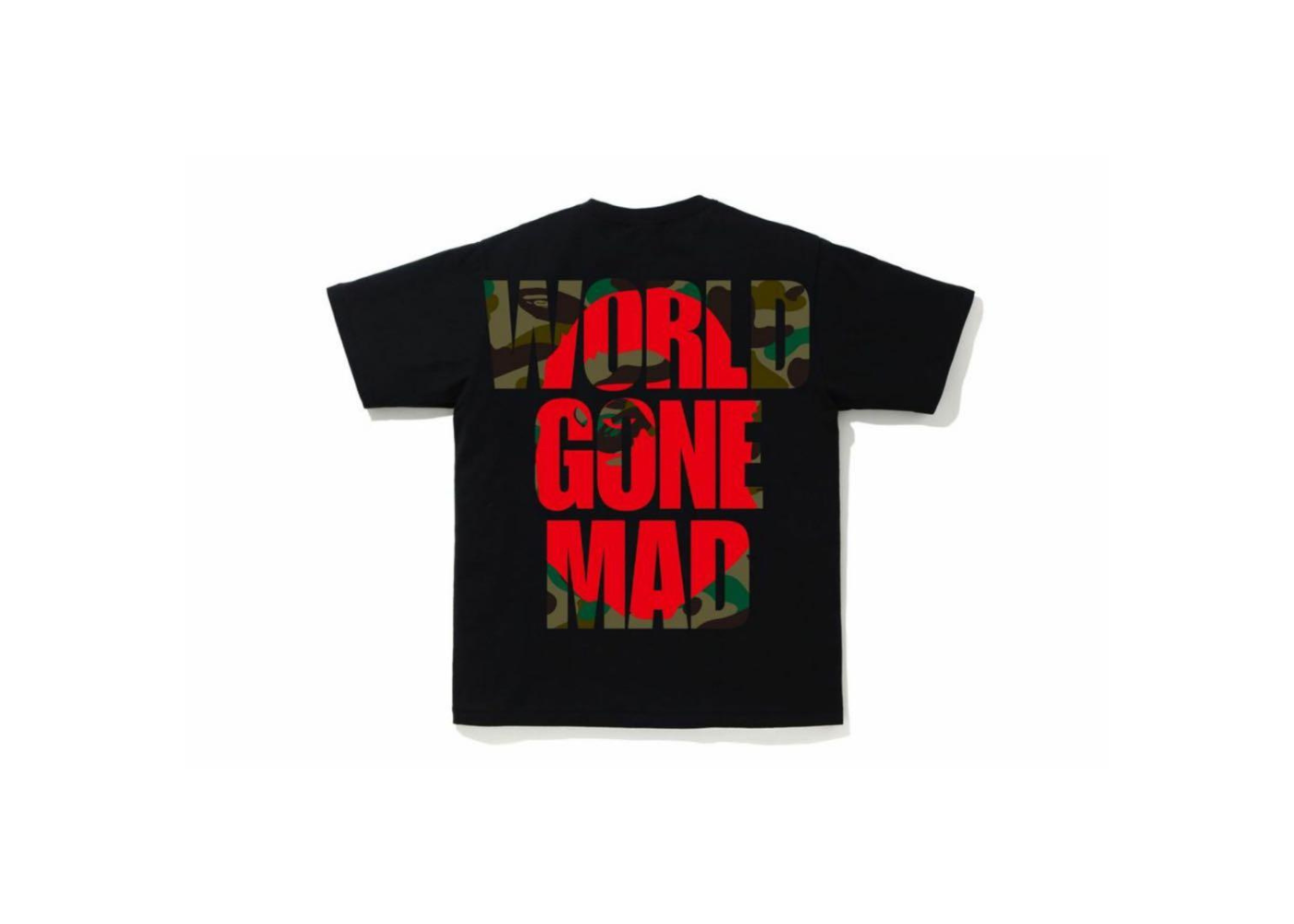 A Bathing Ape 1st Camo WGM Ape Head Overlap Tee Black/Green