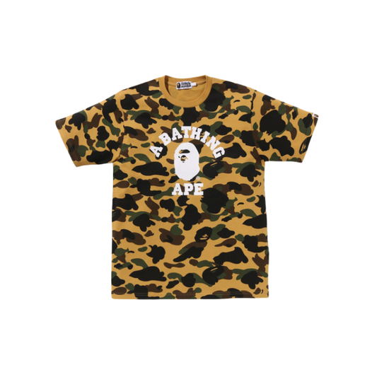 A Bathing Ape 1st Camo College Tee Yellow