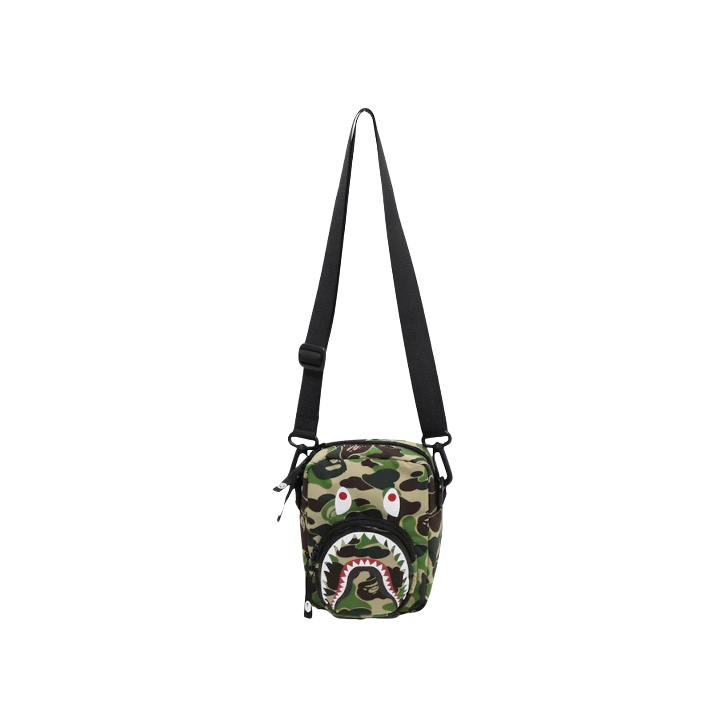 A Bathing Ape ABC Camo Shark Mini Bag Green