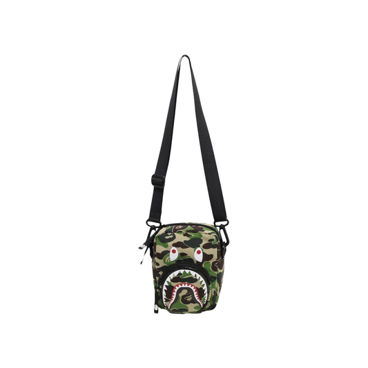A Bathing Ape ABC Camo Shark Mini Bag Green