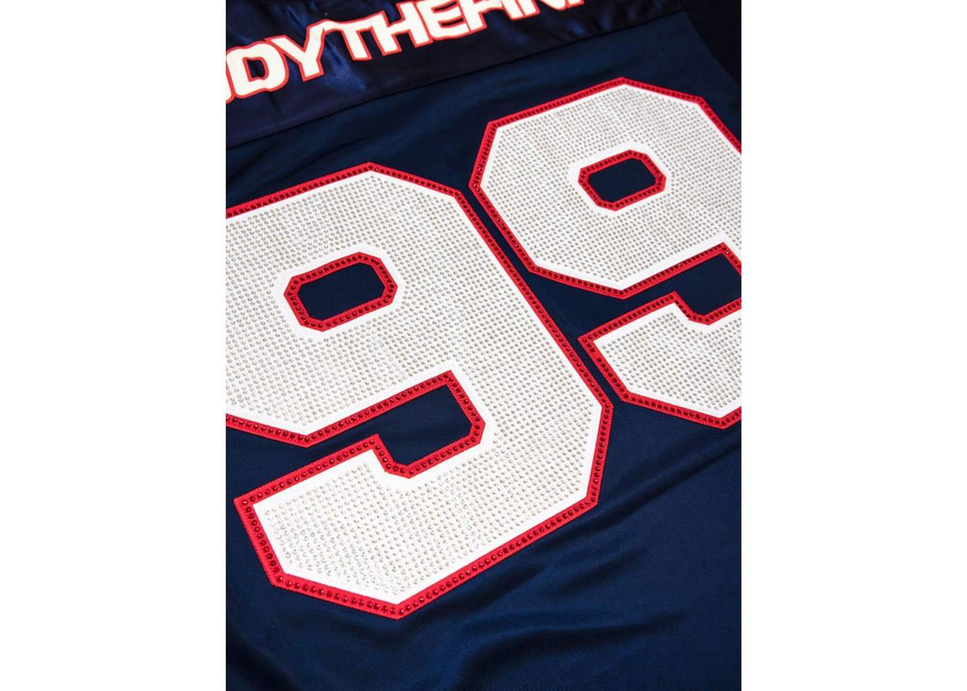VANDYTHEPINK Navy Football Jersey
