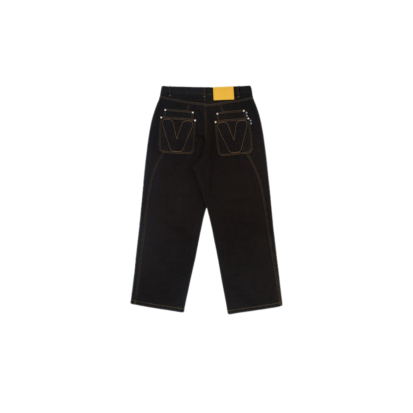 VANDYTHEPINK Raw Contrast Denim Jeans