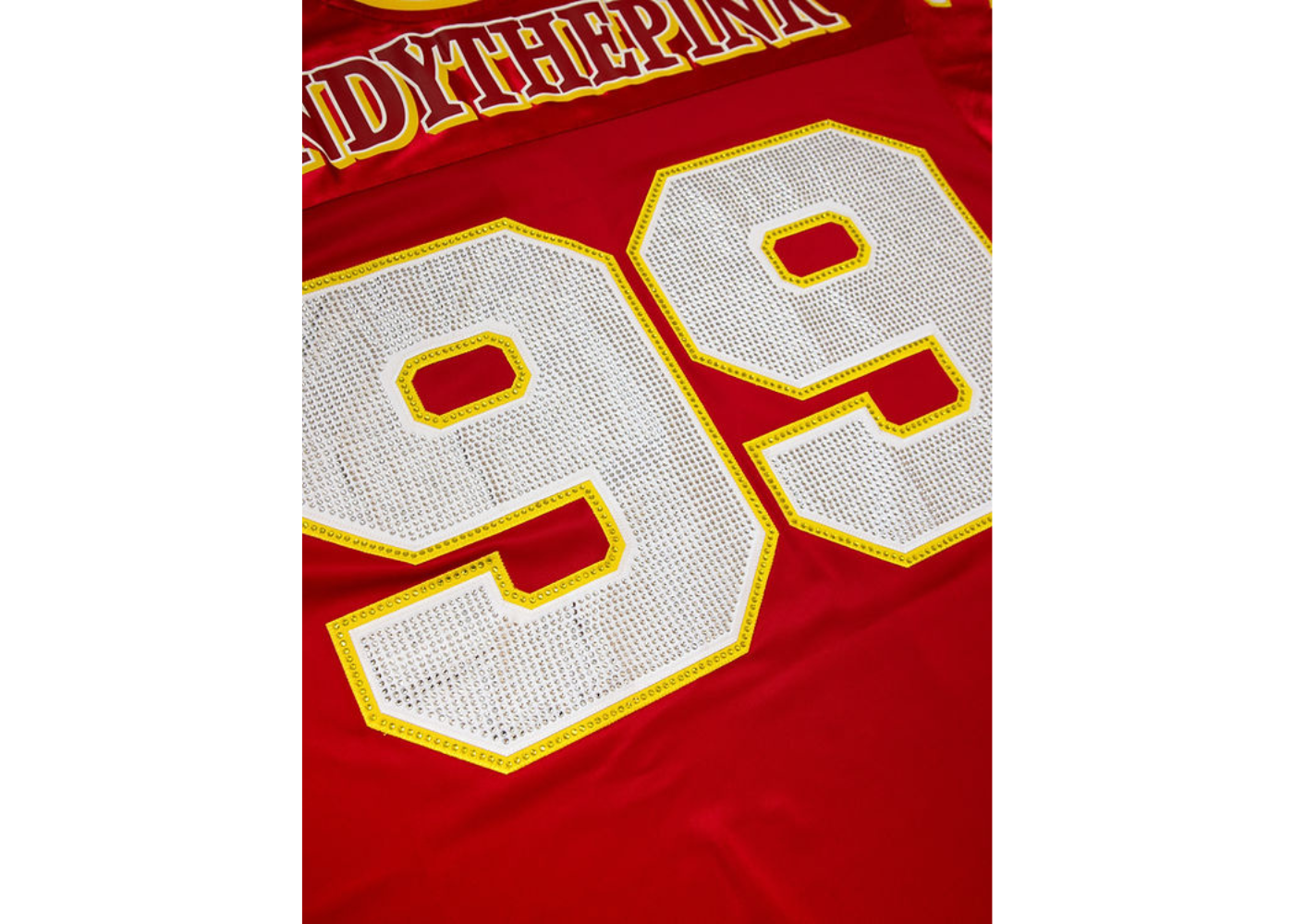 VANDYTHEPINK Red Football Jersey