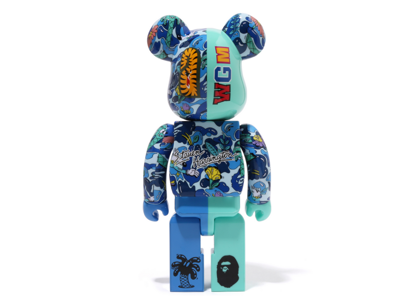 Bearbrick x Steven Harrington x BAPE Shark 100% & 400% Set