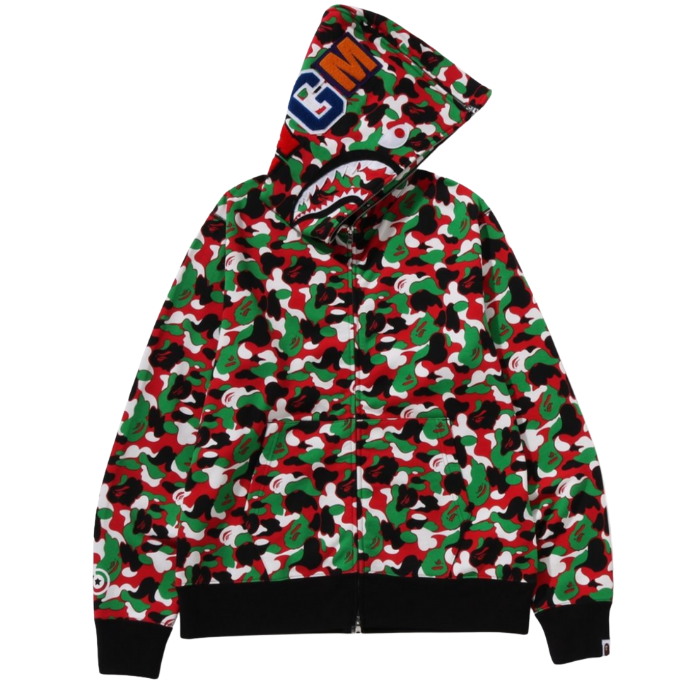 A Bathing Ape Shark Full Zip Hoodie Dubai 3rd Anniversary