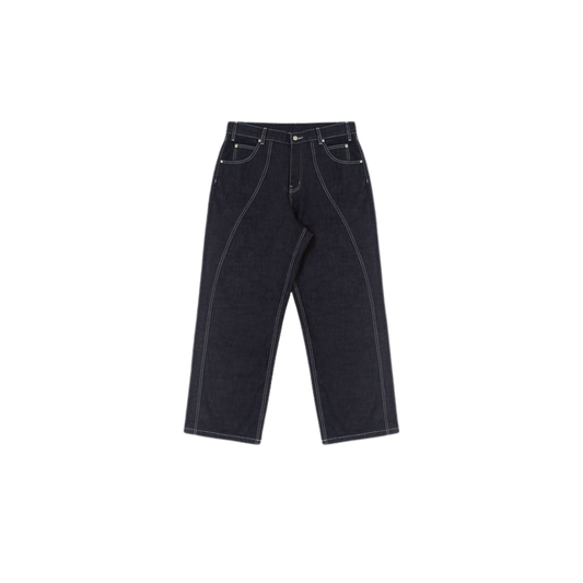 VANDYTHEPINK Raw Contrast Denim Jeans