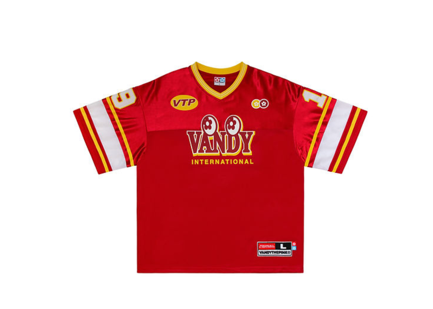 VANDYTHEPINK Red Football Jersey