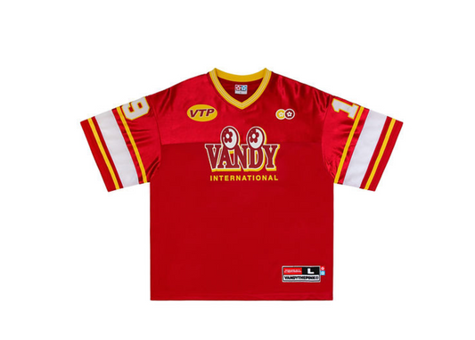 VANDYTHEPINK Red Football Jersey