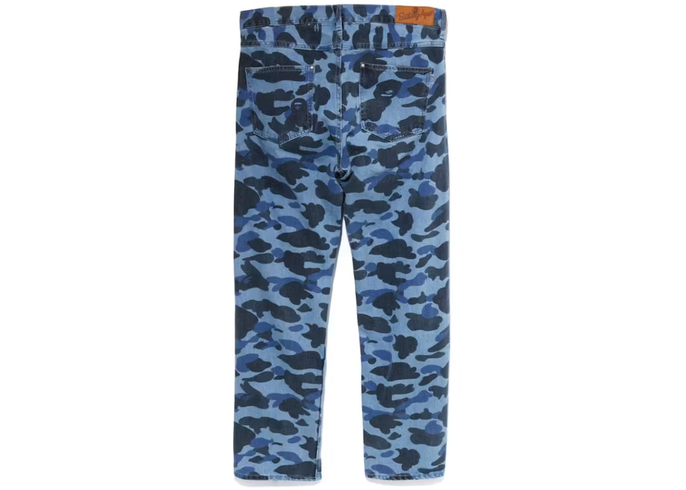 A Bathing Ape Color Camo Denim Pants "Light Indigo"