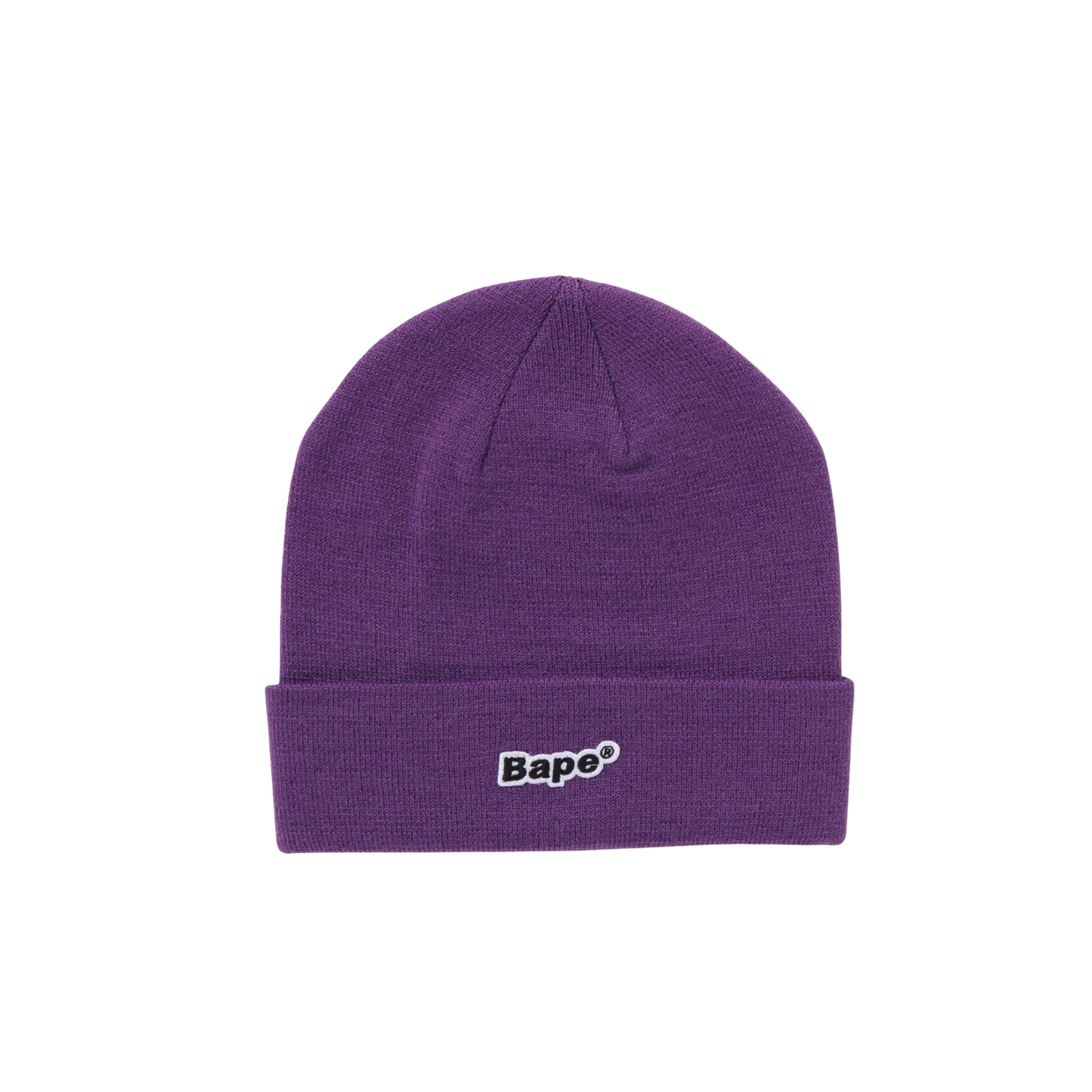 A Bathing Ape Bape Patch Beanie Purple