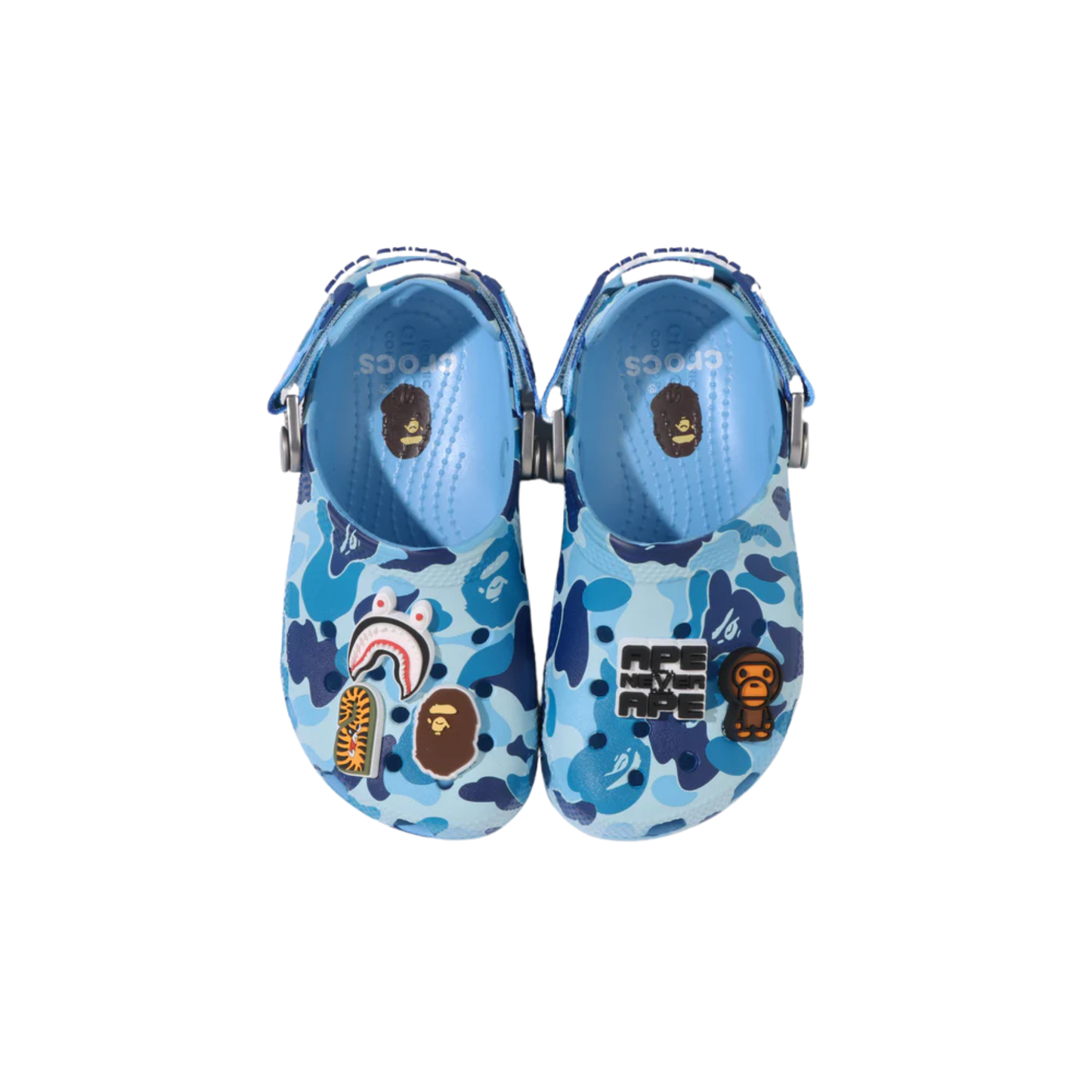 A Bathing Ape X Crocs Clog ABC Camo Blue (kids)