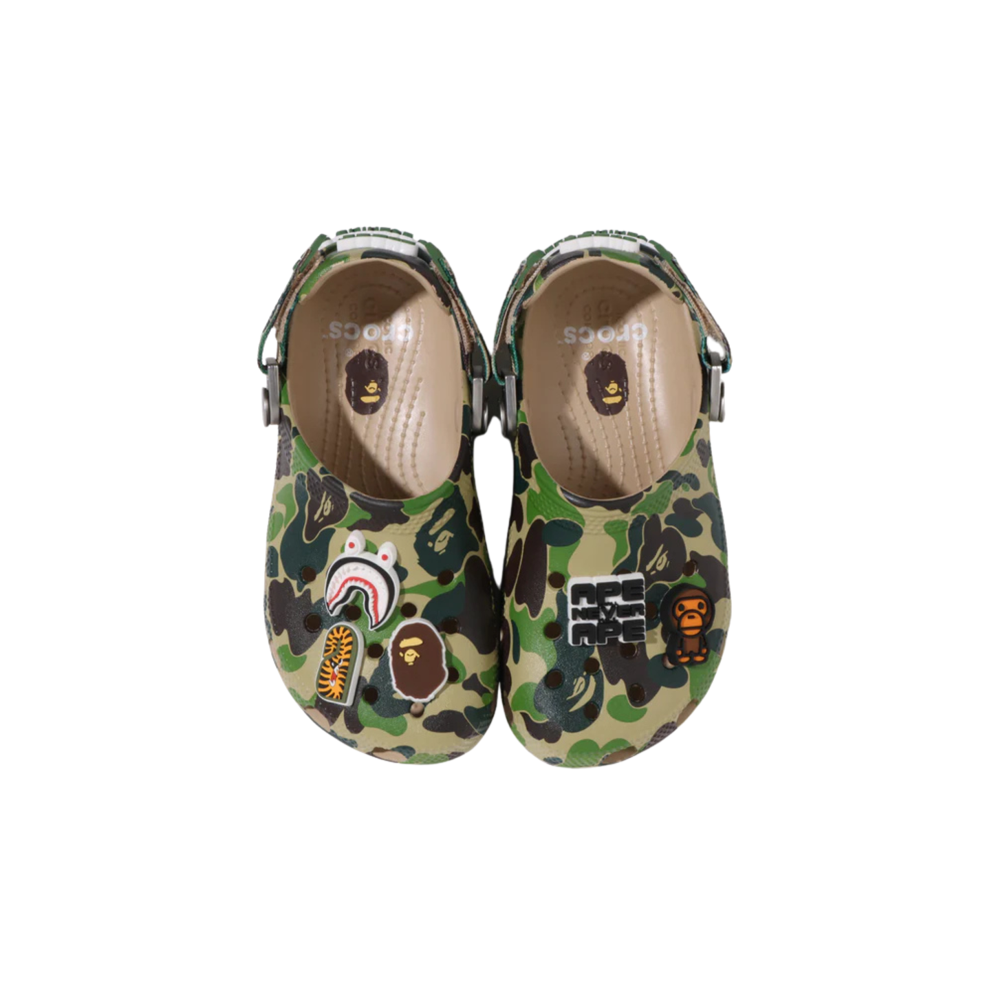 A Bathing Ape X Crocs Clog ABC Camo Green (kids)
