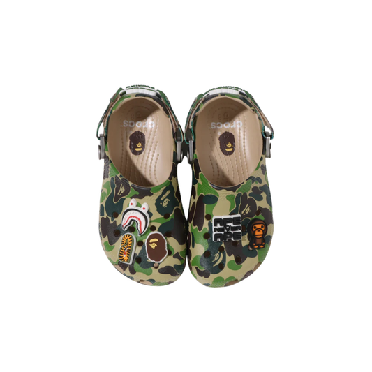 A Bathing Ape X Crocs Clog ABC Camo Green (kids)
